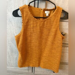 J.Crew Textured Mustard Sleeveless Tank